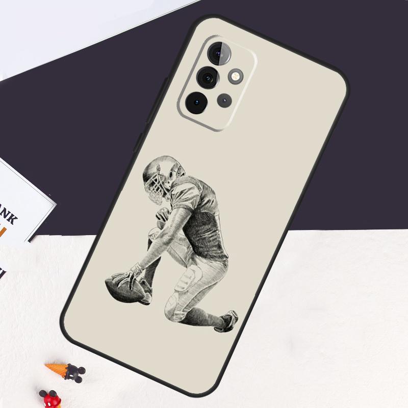 American Football Case For Samsung Galaxy A05 A06 A26 A16 A56 A36 A22 A32 A52 A54 A34 A14 A55 A15 A53 A33 A35