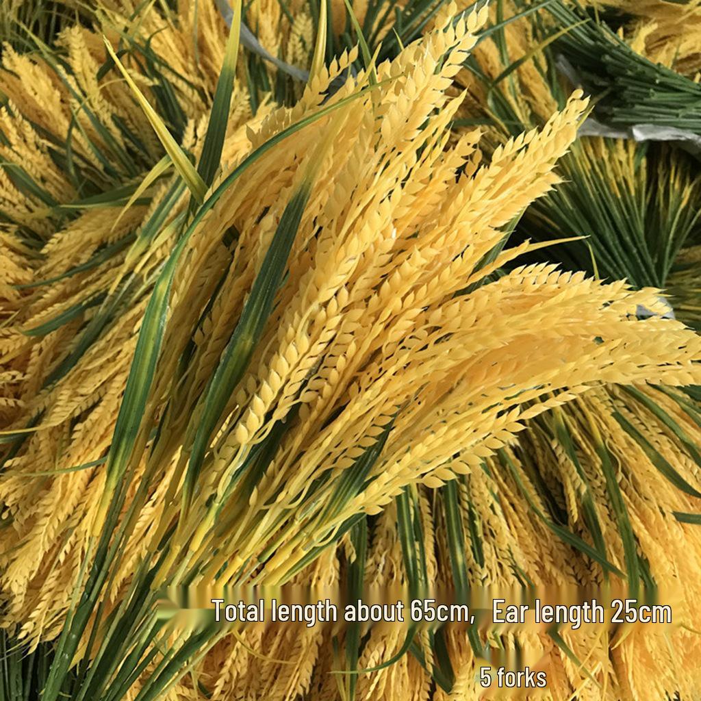 Plastic Wheat Ears Artificial Flowers for Outdoor Decoration and Play Props
