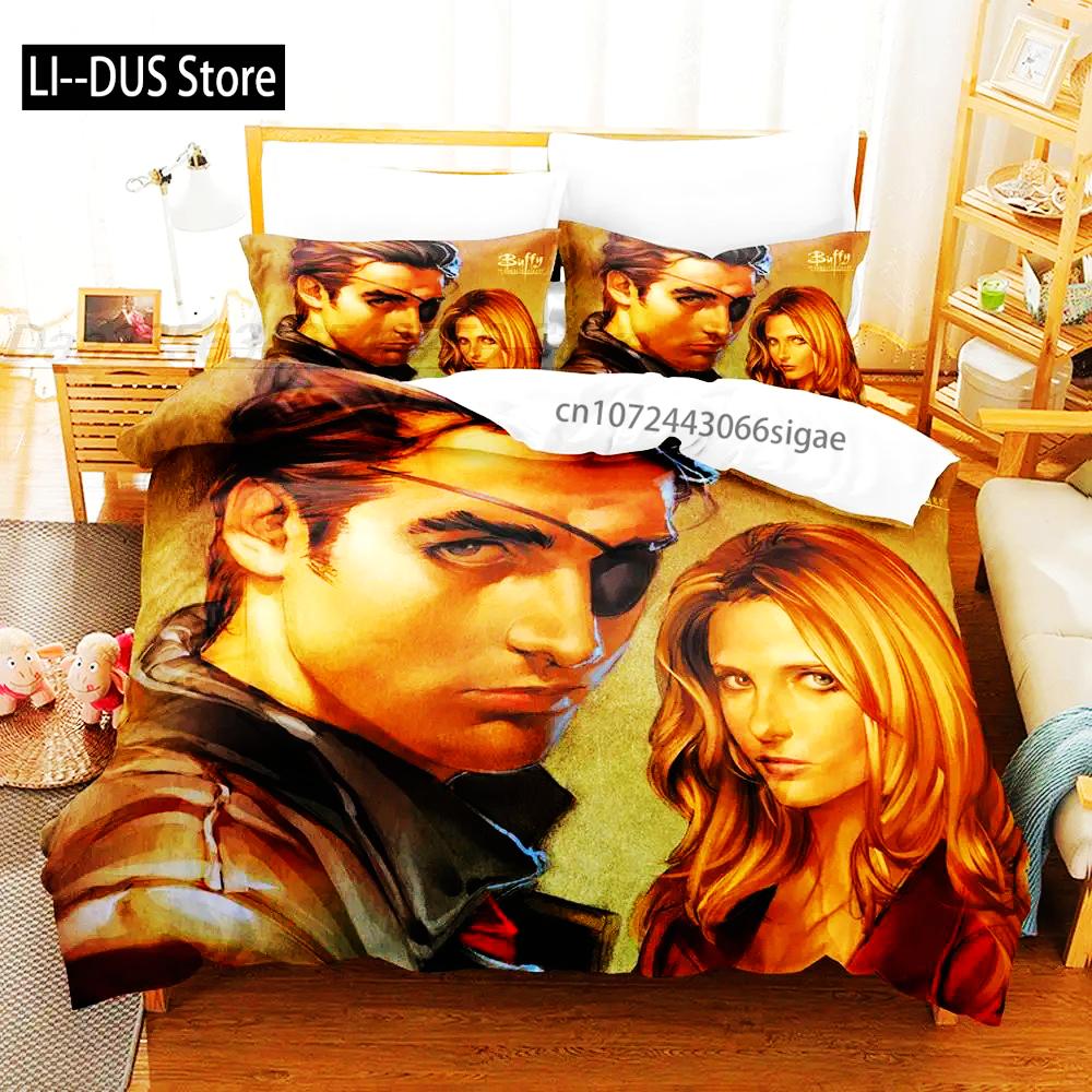 Buffy The Vampire Bedding Set Single Twin Full Queen King Size Bed Set Aldult Boys Bedroom Duvetcover Sets 3D bettwäsche 135x200
