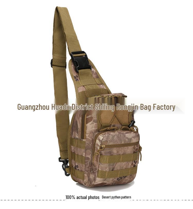 Camouflage Canvas Cycling Crossbody Bag - Outdoor Tactical Chest Pack