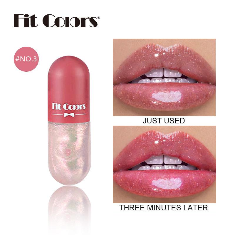Mini Capsule Lip Balm Moisturizing Treasure Moisture Clear Color Changing Projectile Lip Balm Oil