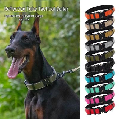 Collar Táctico Reflectante para Perros de Razas Medianas y Grandes: Collie, Golden Retriever, Labrador
