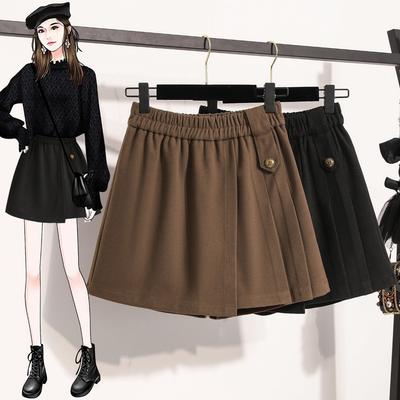 DIMANAF Grande Taille 2025 Nouveaux Hiver Femmes Shorts Pantalons Amples Décontractés Shorts Taille Élastique Mode Dame Jupes Épais