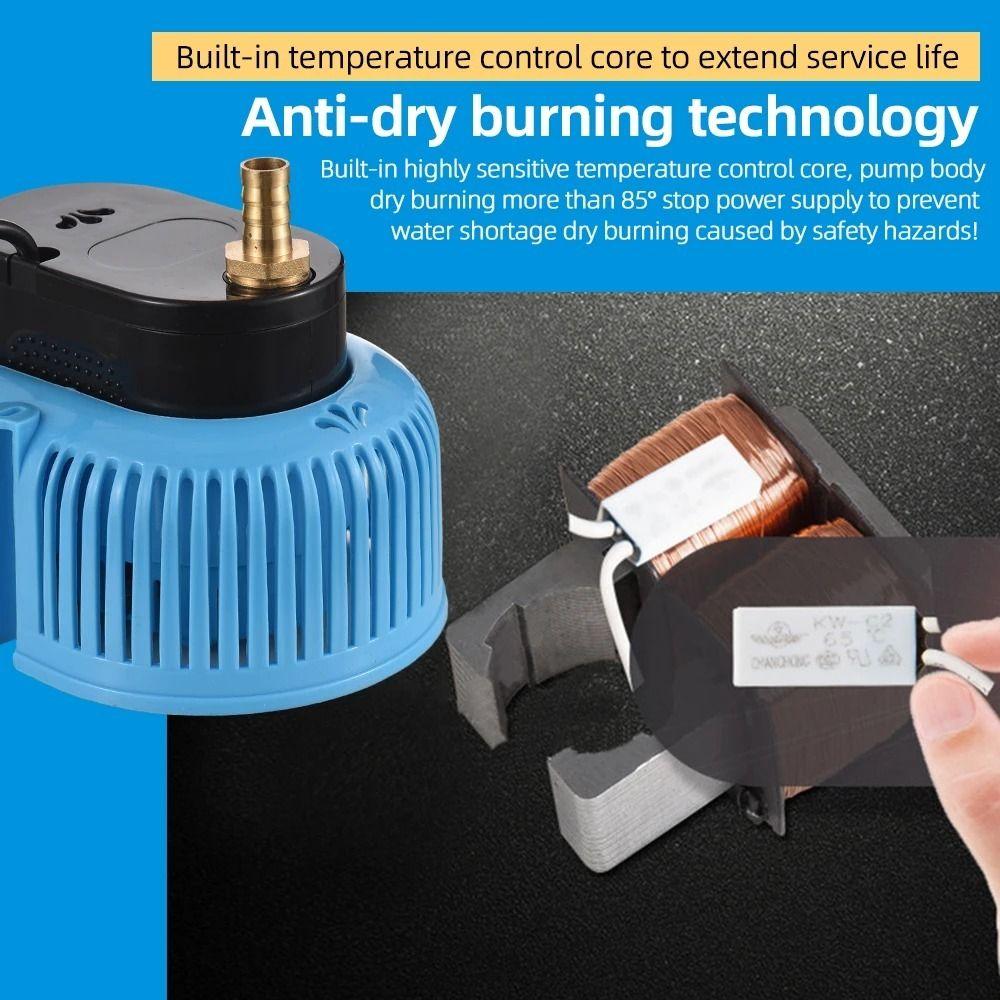 75W Pool Cover Pump 2000L/H Circulation Filter Pump Swimming Water Removal Pump  For Pool Draining