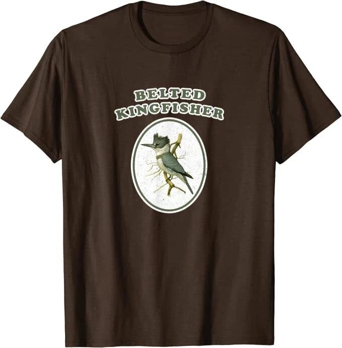 

Retro Belted Kingfisher Vintage Bird T-Shirt *NEW 10 Colors* 2XL