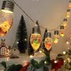 Cross-border LED Christmas Light Strings Bulb String Lights Colorful Lights Snowman Festival Outdoor Waterproof Decorative Lights Ambient Lights