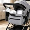 Yousheng Stroller Storage Bag, for with Adjustable Straps, Waterproof Oxford Fabric Multi-Compartment Organize, for Baby Bottles Diapers