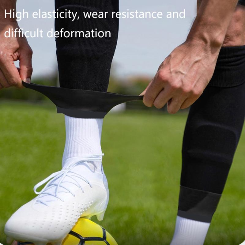 1Pair Football Silicone Shin Guards Training Strap For Anti-Slip Socks Sports Shin Guards Silicone Sleeves Training Sports