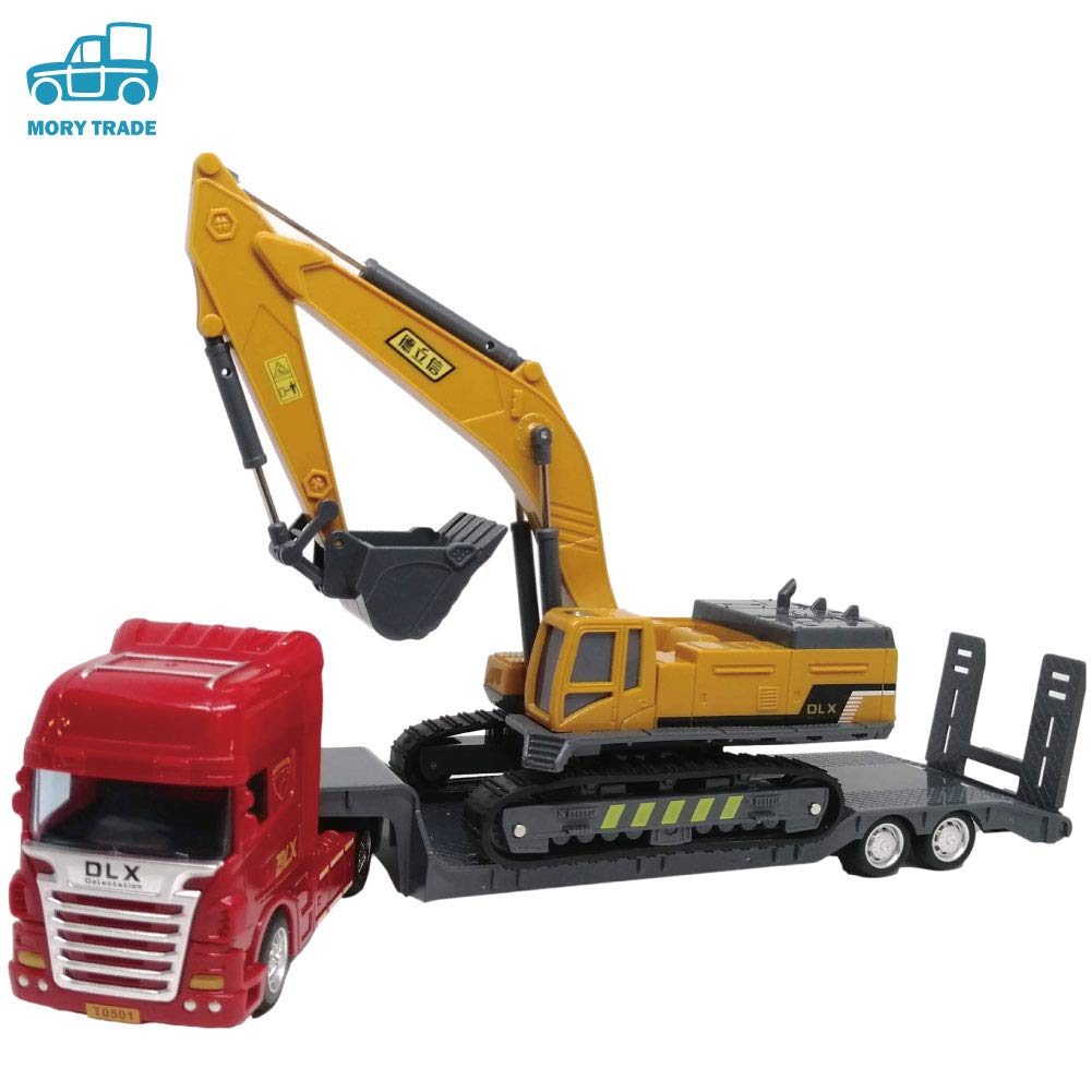 Morytrade Truck Trailer Toy Gift for Boys Kids 6+ (Excavator)