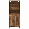 Highboard Set 2 pcs Reclaimed Wood Look Engineered Wood