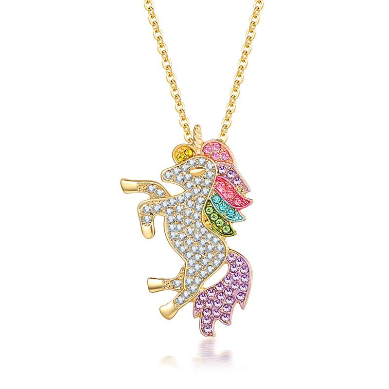 Unicorn Necklace Bracelet Earrings Ring Set Accessory Set