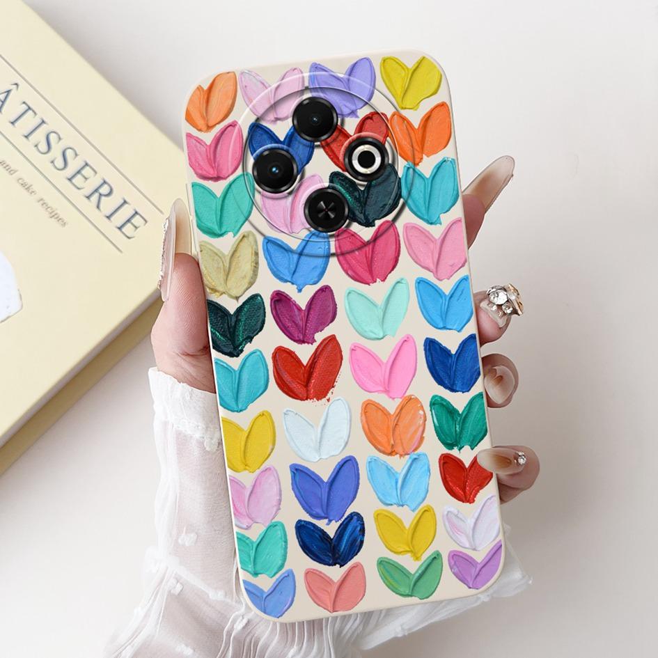 For Tecno Spark 30C 4G Case Popular Daisy Flower Soft Silicone Matte Cover For Tecno Spark30C 4G kl5 kl5n Full Protection Bumper