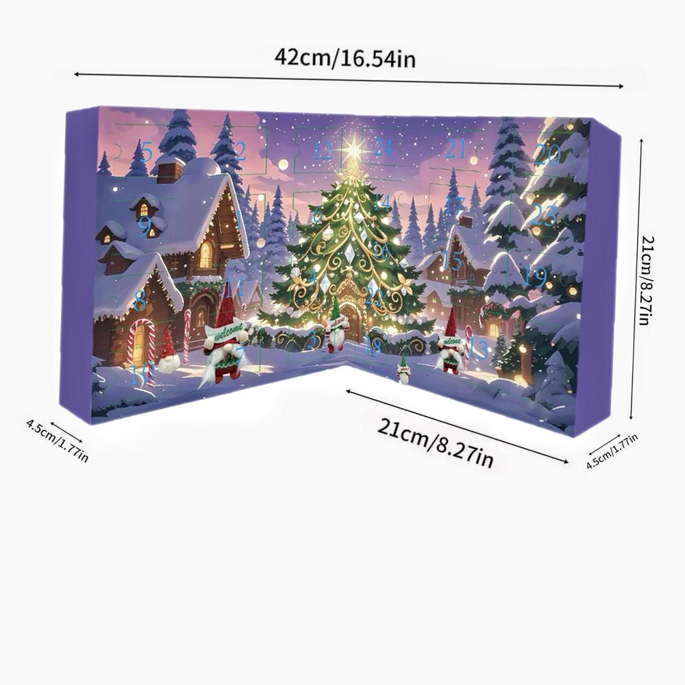 Christmas Dwarf Advent Calendar Fun Dwarf Doll Pendant Gift Christmas Dwarf Ornament Luminous Halloween Gnome Plush Dwarf M