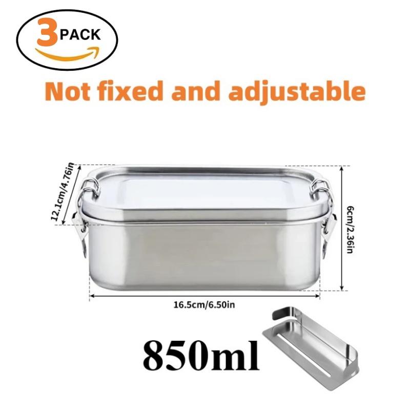 Stainless Steel Lunch Box for Kids And Adults, Portable Leak-Proof Bento Box, Travel Food Meal Prep Container Dishwasher Safe