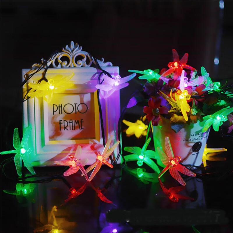 Solar Dragonfly LED String Lights