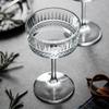 260ml Creative European Carved Wide Mouth Glasses for Champagne Goblet Martini Glass Cocktail Cup Transparent Crystal Wine Glass