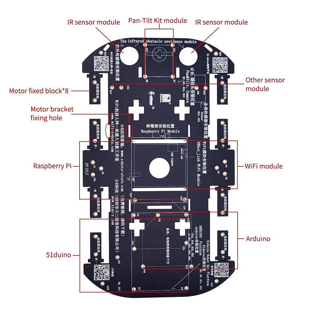 4WD Robot Chassis Kit with 4 TT Motors for ArduinoRaspberry Pi