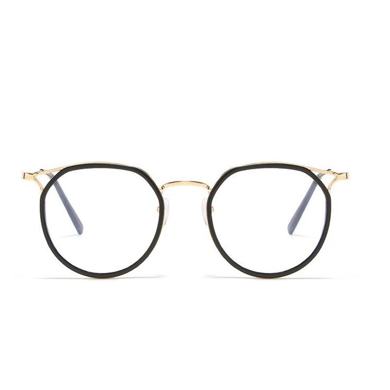 Literary Students Myopia Glasses Metal Cat Eye Frame Prescription 0 to -6.0 for Short Sight