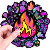 50 Gothic Neon Stickers Luggage Decorative Water Cup Diy Creative Pp Stickers Stickers