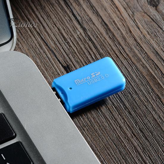 Mini Portable USB 2.0 TF Micro SD Memory Card Reader for PC Laptop Computer