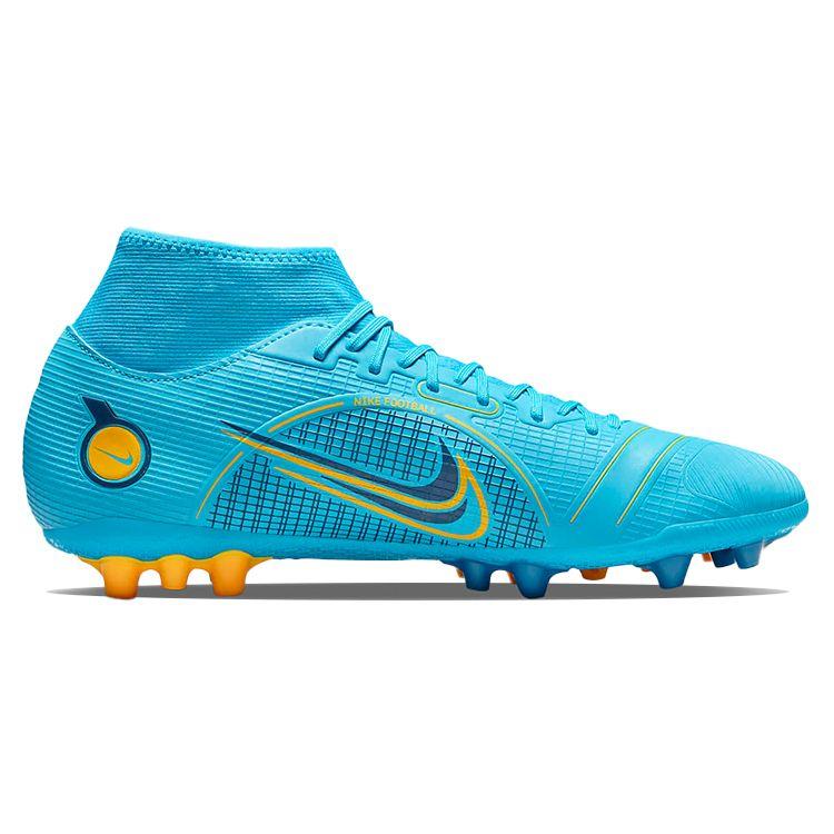 Nike Mercurial Superfly 8 Academy AG Soccer Shoes Men sneaker Light-Blue DJ2866-484