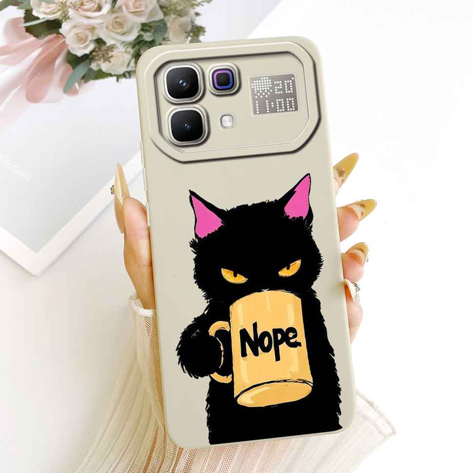 New For Infinix Note 60 Pro 5G X6878 Case Paint Cat Flowers Silicone Cover For Infinix Note 60 5G 6.78" X6879 Phone Cases Bumper