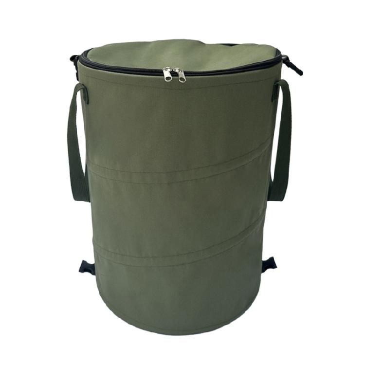 Garbage Storage Trash Bag Portable Foldable Garden Trash Can Outdoor Collapsible армия зеленый