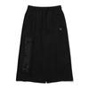 Women Long Skirt Jersey Embroidery Black