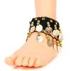Belly Dance Dancing Anklet Waist Bracelet Cuff Chain Coins Beads Jewelry