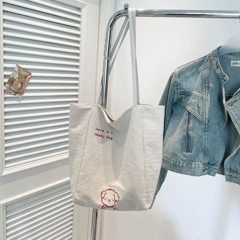 

Сумка 2025 новая корейская версия ins нишевый дизайн модная повседневная сумка на одно плечо большой вместимости сумка-тоут сумка для покупок белый