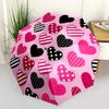 1 pièce Parapluie Automatique Mignon Motif Cœur Design 8 Baleines Compact Engrenage pour Voyage en Plein Air, Cadeau de Vacances Parfait yy251230018