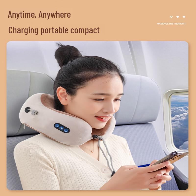 Yinglun Classic U-Shaped Neck Massage Pillow CN Plug (adapter Included)
