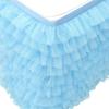 Multilayer Bright Tulle Table Skirt For Rectangle /Round Table, 6/9FT Cake Table Skirt For Birthday Wedding Banquet Table Decor