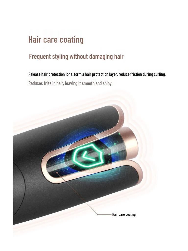 Automatic Curling Iron for Large Curls & Waves, Negative Ion, Long-Lasting Hold, Perfect for Dorm Use