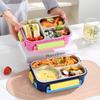 Food Grade 304 Stainless Steel Bento Box With Sealed Dividers For Lunch And Travel