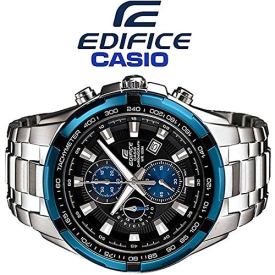 CASIO EDIFICE Cobalt Blue Bezel 100m Water Resistant Chronograph Watch Edifice [Casio] EF-539D-1A2VUDF Men's [Used]