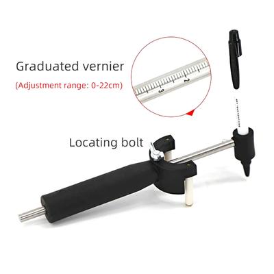 Car Wheel Eyebrow Scriber Auto Sheet Metal Dent Repair Tool Data Recovery Rib Line Parallel Drawing Tool For Bodywork PDR