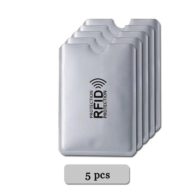 5~20Pcs Anti-Scan Card Sleeve Anti-magnetic Anti-theft Anti RFID/NFC scanning Aluminium Foil Safty Bank Card ID Card Card Holder