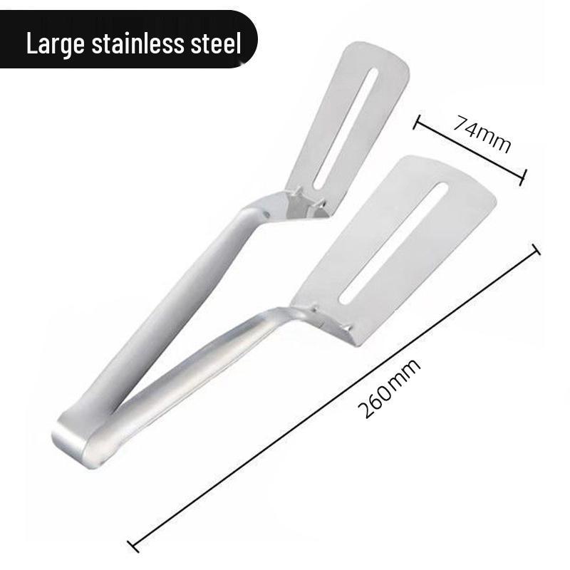 Нержавеющая сталь 304, лопатка для барбекю и щипцы для жарки 2-в-1