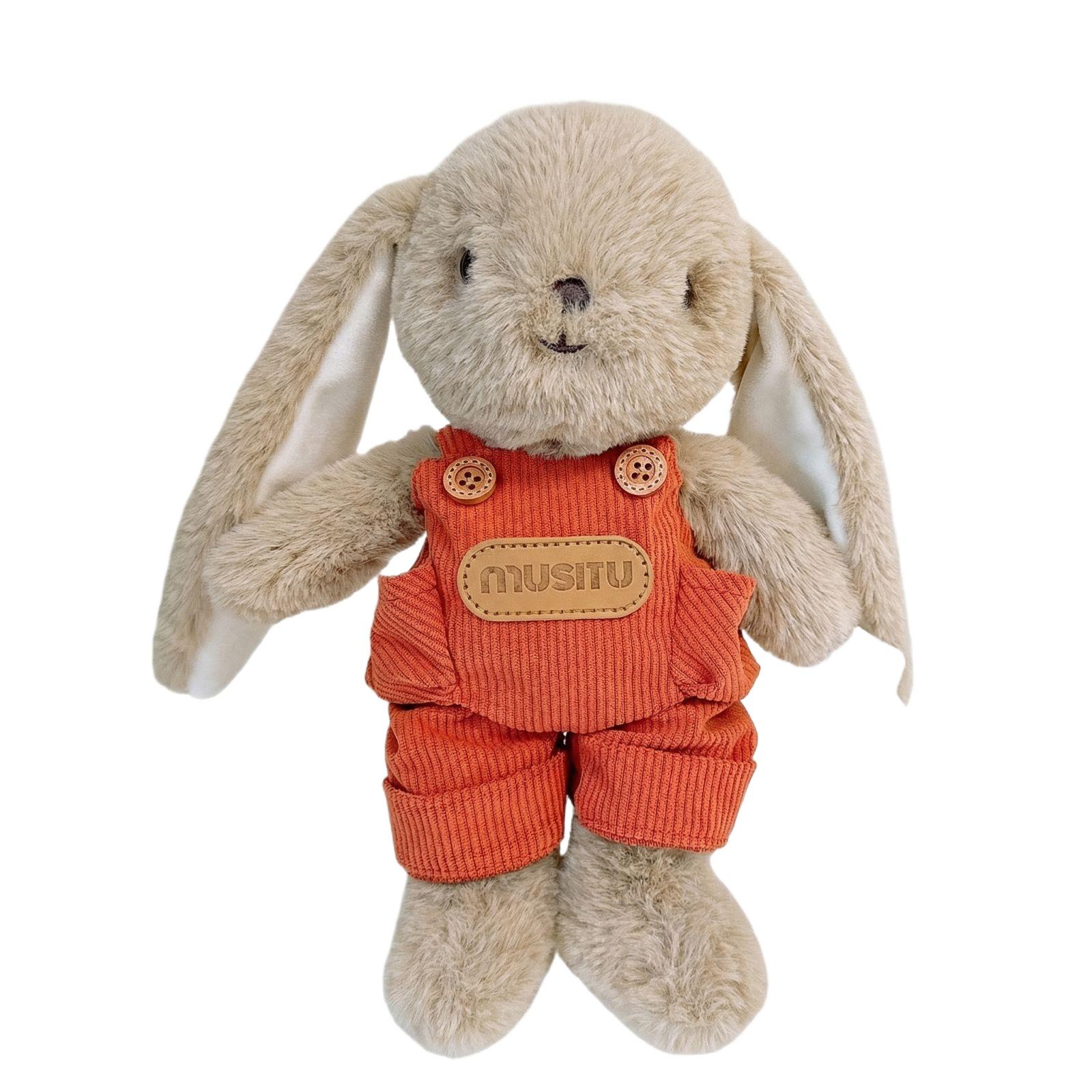 Custom-made Embroidered Rabbits Dolls, Long-eared Rabbits Plush Toys To Comfort And Accompany Rabbits. One Size