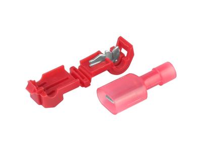 Quick Branch Connectors type-T, Red, 0.5-1.5 Mm², 22-18 AWG, 15A Max, 5 Pcs.