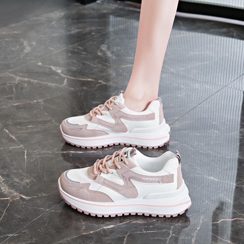 Mesh Forrest Gump running shoes breathable ultra-light women's shoes 2025 summer new platform sports casual shoes dad shoes