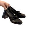 Women Spring 2025 New Model Retro Party Comfortable Pumps Women's Fashion Simple High Heels Nonslip Thick Heel Leather Shoes