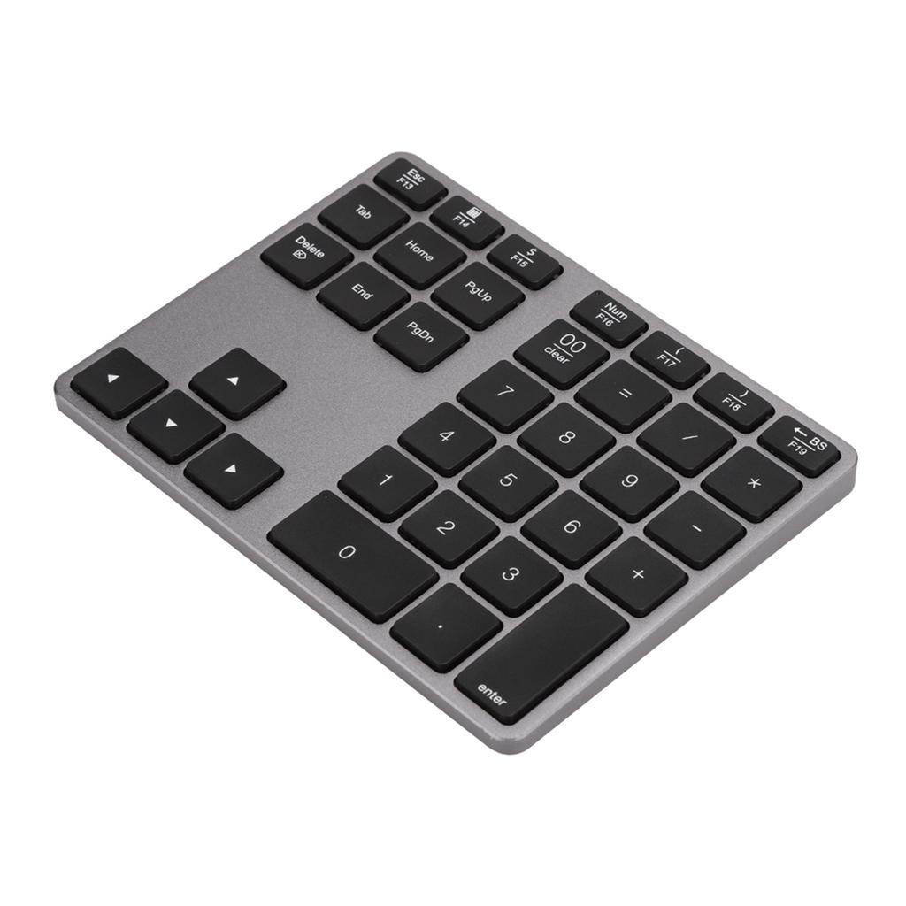 308 35 Keys Numeric Keypad Rechargeable Wireless Thin Keyboard Compatible with 5.0(Black )