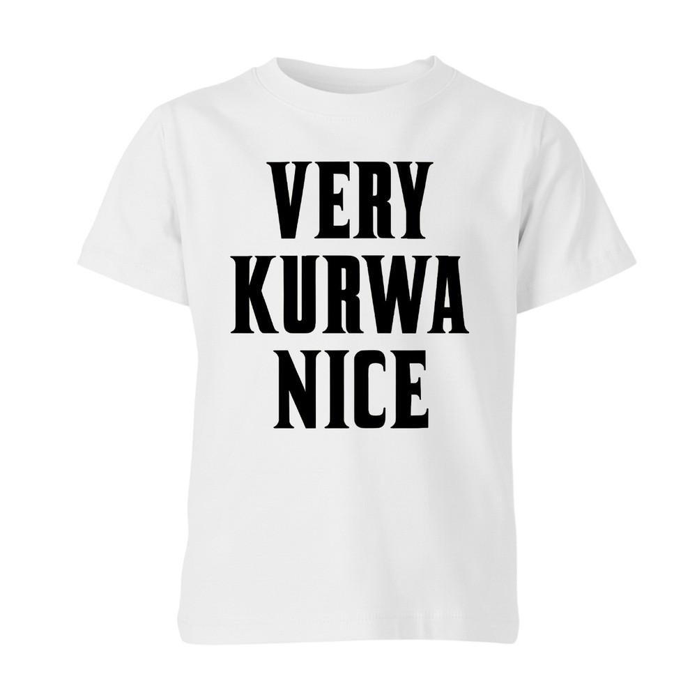 Polska Koszulka Unisexs Tshirt Very Kurwa Nice Polish Unisex Funny TShirt Xmas