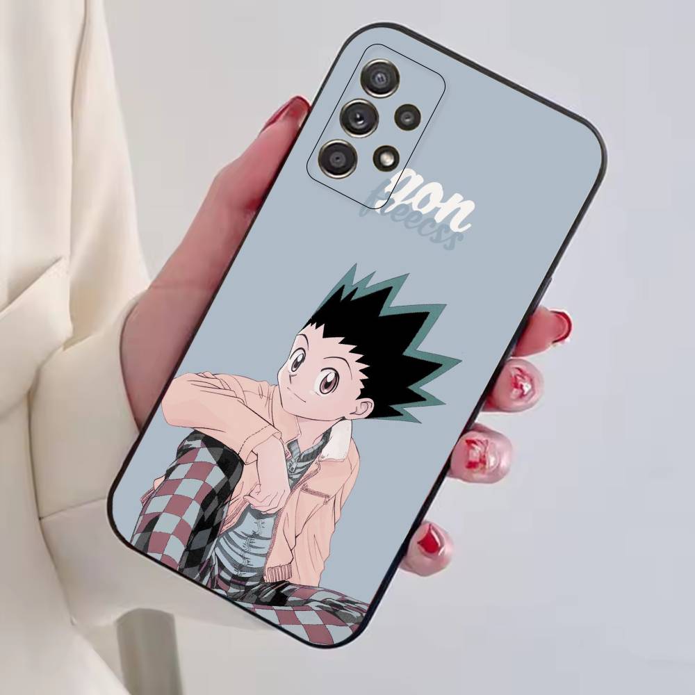 Japanse Manga H-Hunter Gon Freecss Telefoonhoesje Voor Samsung S25,S24,S21,S22,S23,S30,Ultra,S20,Plus,Fe,Lite,Note,10,Zwarte Cover