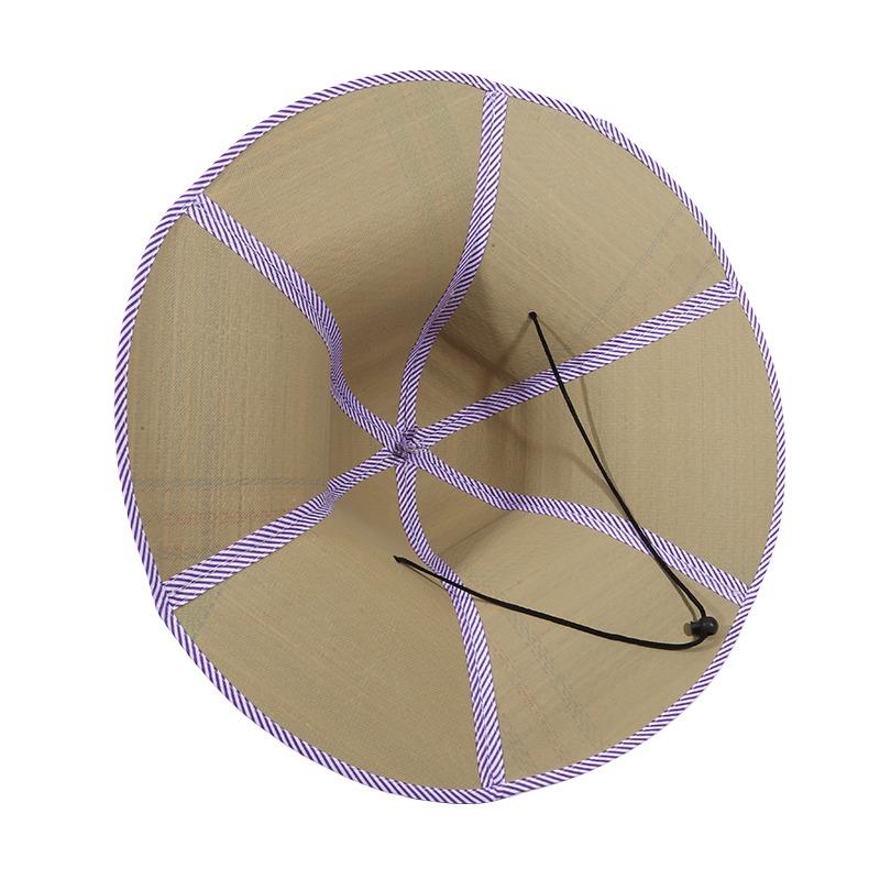 Men Fishing Sunshade Hats Women Foldable Straw Hat Rattan Anti-ultraviolet Fisherman's Cap Big Visors For Hiking Travel Camping