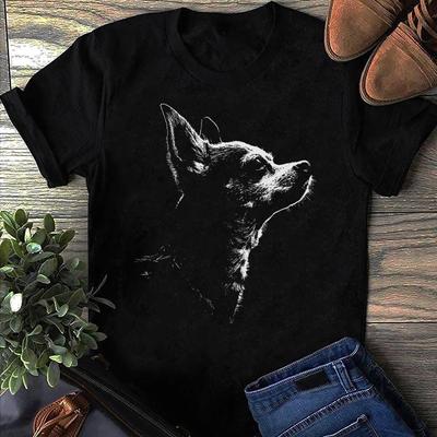 Chihuahua Silhouette T-Shirt: Gift for Dog Lovers