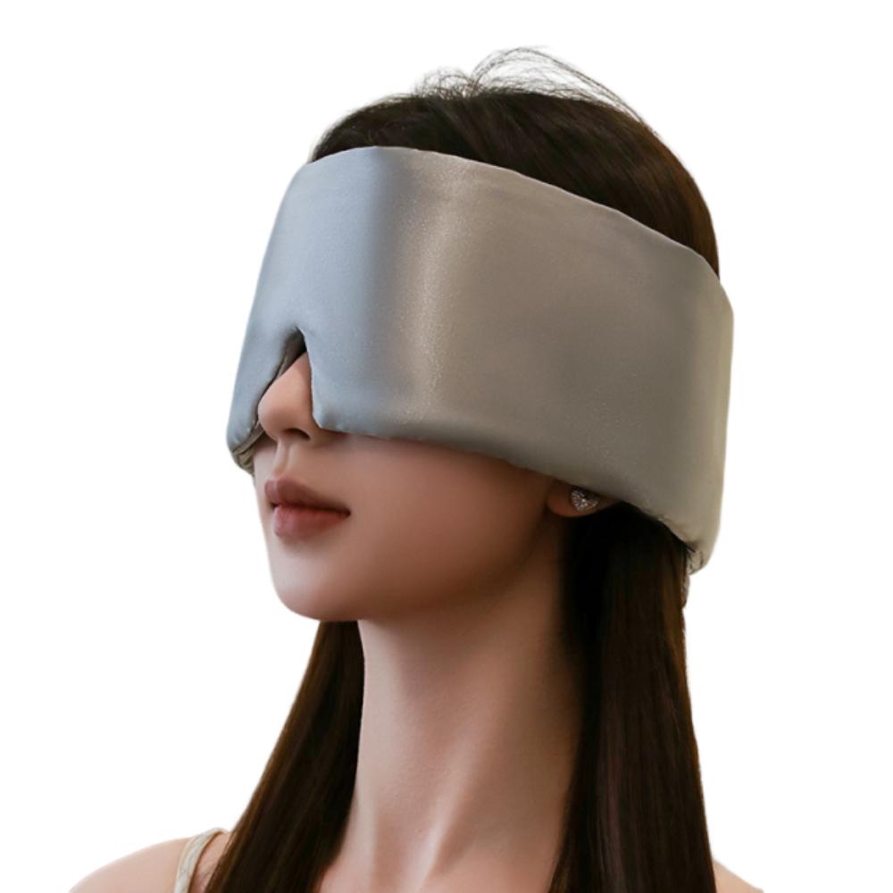 Adjustable Blocking Light Eyemask Soft Sleeping Aid Eyepatch Sleeping Eye Mask  Lunch Break Grey