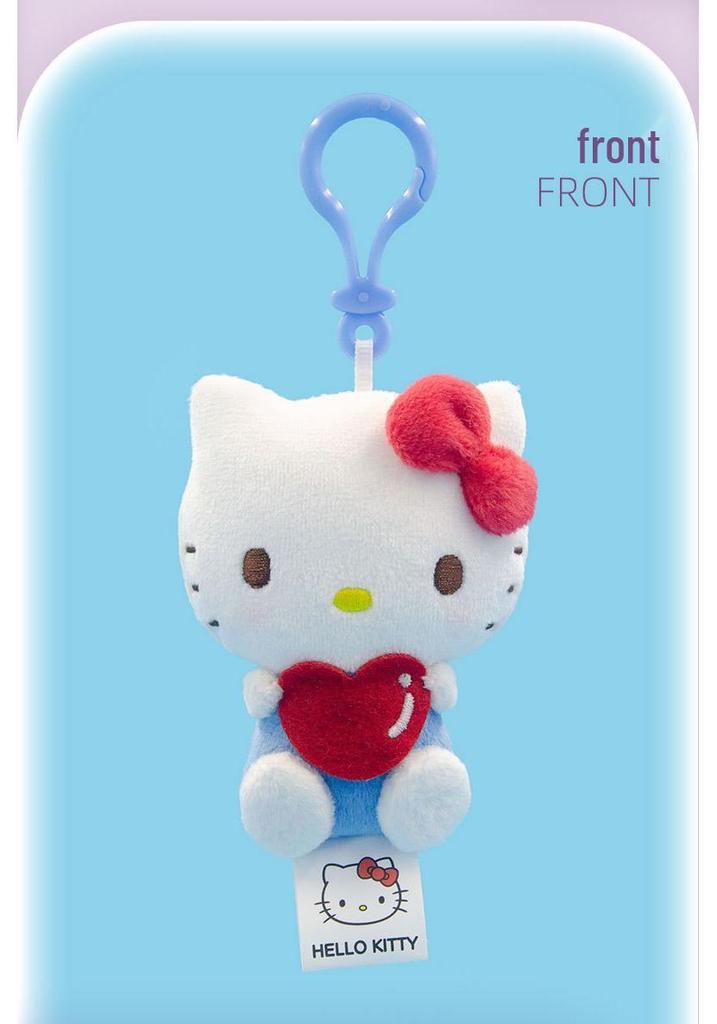 Sanrio Kuromi Heart Plush Pendant - Children's Bag Charm Gift